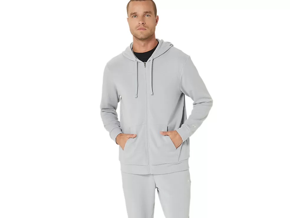 Sale ASICS SWEAT FULL ZIP HOODIE Piedmont Grey