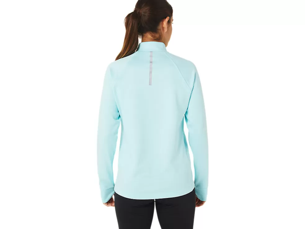 Best ASICS THERMOPOLIS 1/4 ZIP Clear Blue Heather