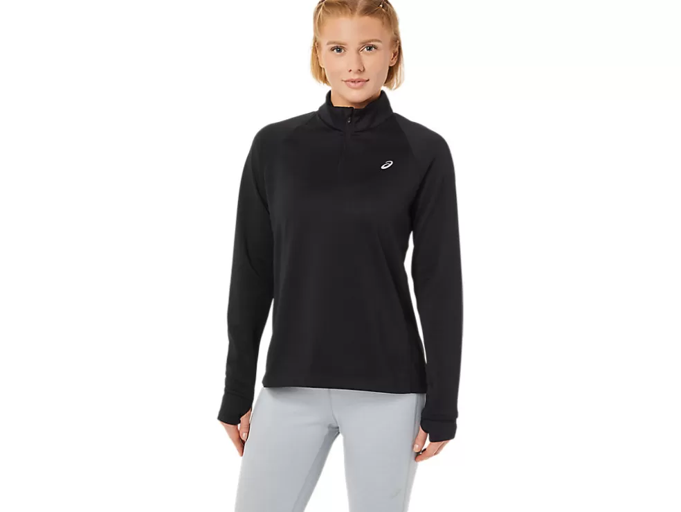 Best ASICS THERMOPOLIS 1/4 ZIP Performance Black