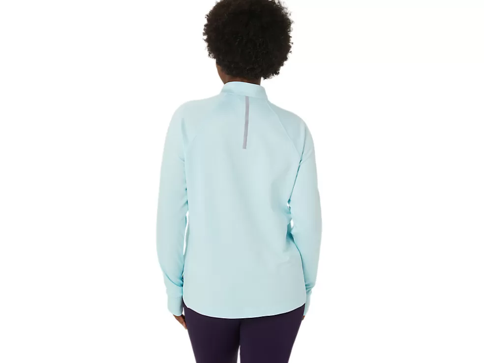 Outlet ASICS THERMOPOLIS 1/4 ZIP Aquamarine/Night Shade