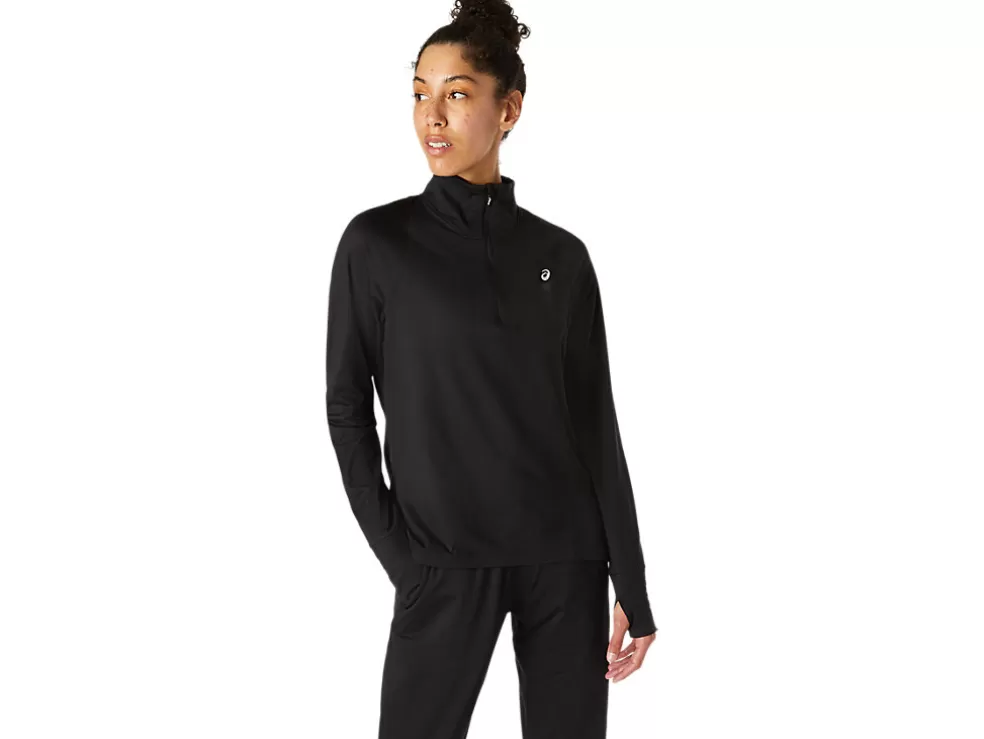 Hot ASICS THERMOPOLIS HALF ZIP Performance Black