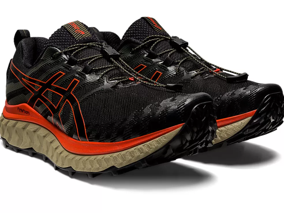 Fashion ASICS TRABUCO MAX Black/Cherry Tomato