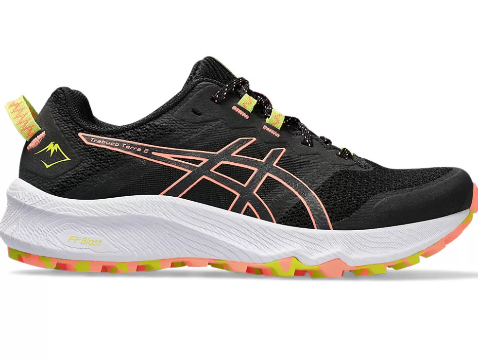 Cheap ASICS Trabuco Terra 2 Black/Sun Coral