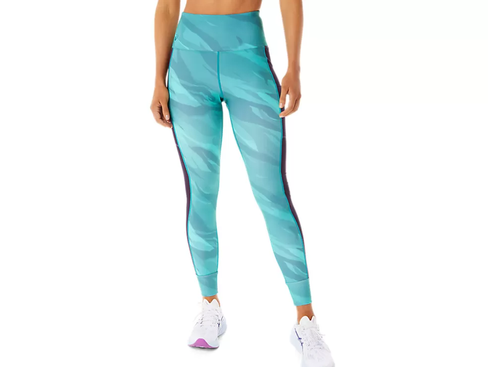 Hot ASICS TRAINING GRAPHIC TIGHT Misty Pine