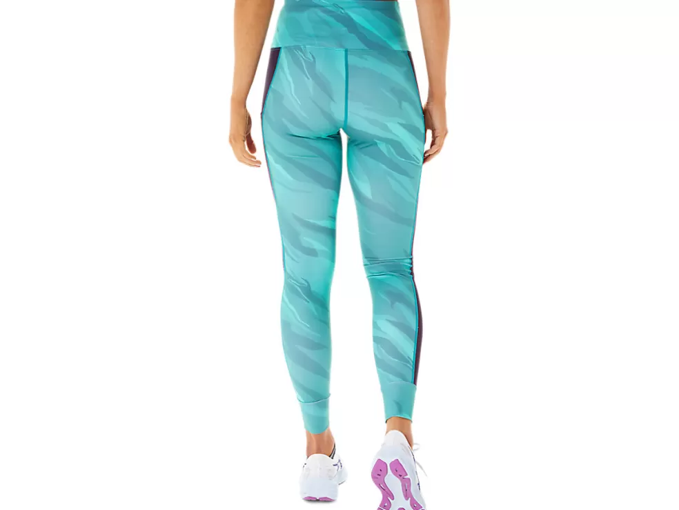 Hot ASICS TRAINING GRAPHIC TIGHT Misty Pine