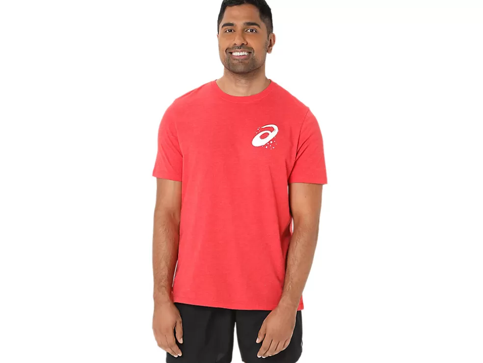 Online ASICS UNISEX &lsquoNOW WAY’ RUN TEE Classic Red Heather