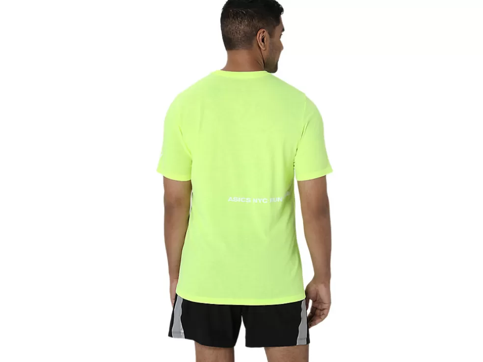 Best ASICS UNISEX NYC RUN CLUB 2.0 CREW Safety Yellow