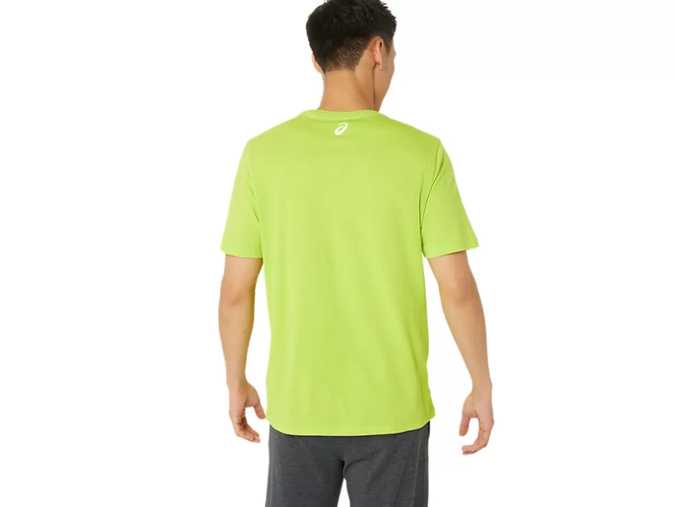 Clearance ASICS UNISEX RUN NYC RUN CLUB CREW TEE Lime Zest