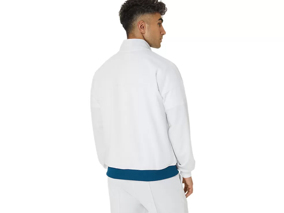 Best Sale ASICS UNISEX CLASSIC KNIT JACKET Brilliant White