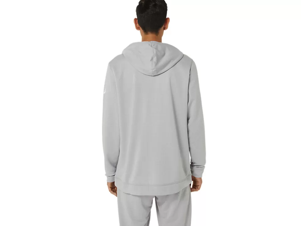 Outlet ASICS UNISEX ESSENTIAL FRENCH TERRY HOODIE 2.0 Light Grey Heather