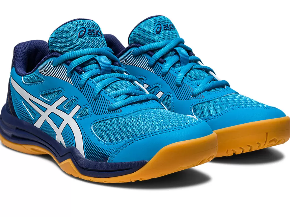 Discount ASICS UPCOURT 5 GRADE SCHOOL Island Blue/White