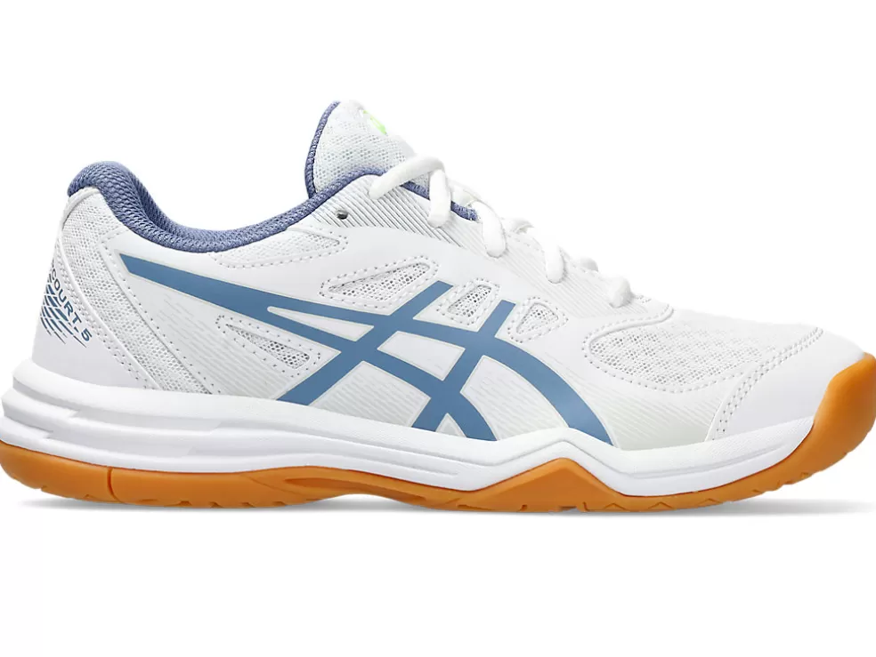 Sale ASICS UPCOURT 5 GRADE SCHOOL White/Denim Blue