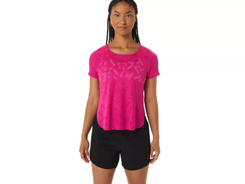 Best ASICS VENTILATE ACTIBREEZE SHORT SLEEVE TOP Pink Rave