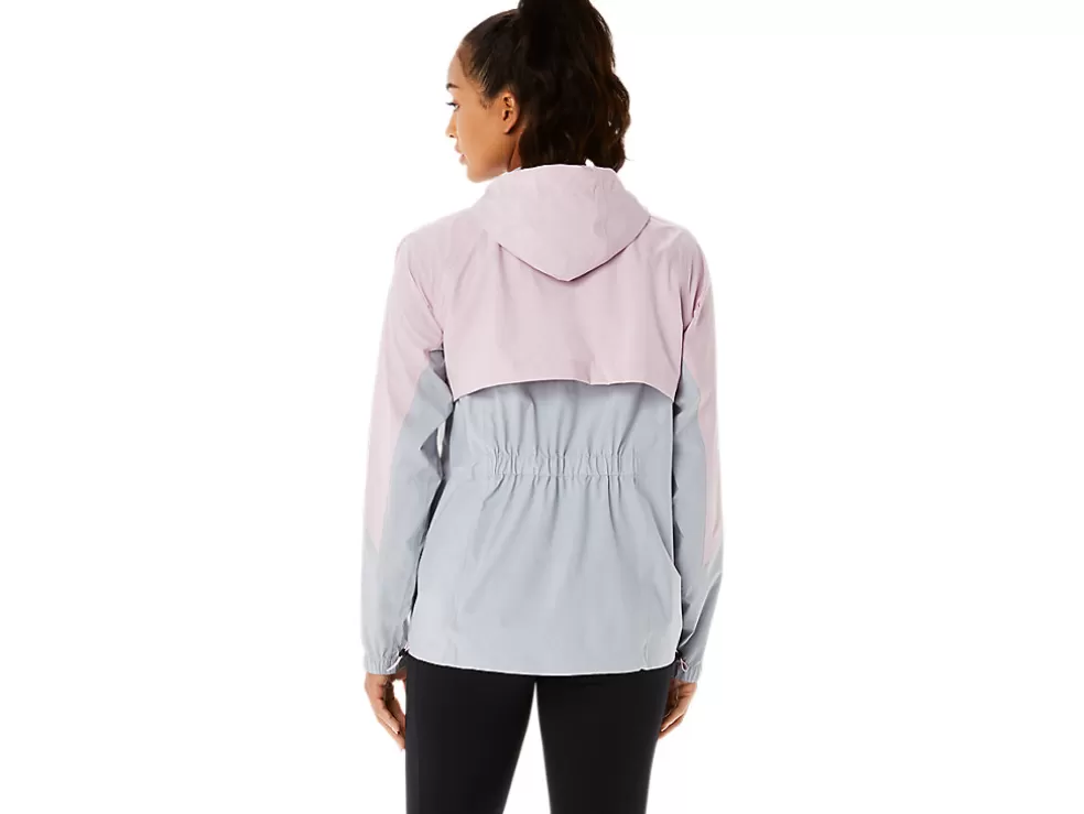 Sale ASICS WATERPROOF JACKET Piedmont Grey/Barely Rose