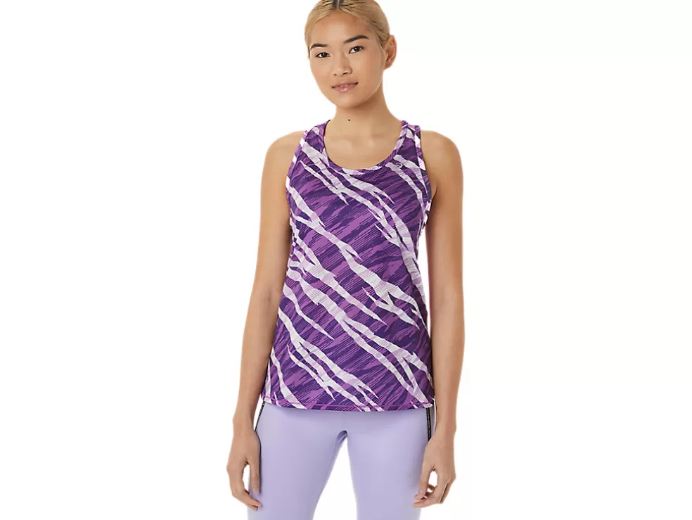 Sale ASICS WILD CAMO TANK Orchid/Lavender Glow