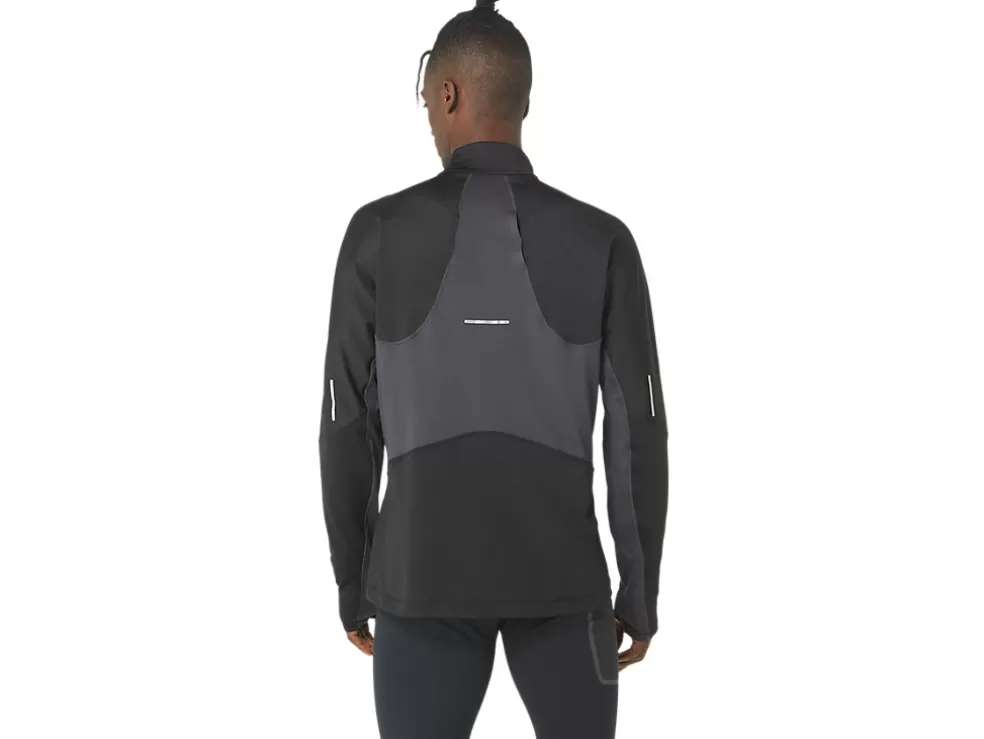 Store ASICS WINTER RUN 1/2 ZIP MID LAYER Performance Black/Graphite Grey