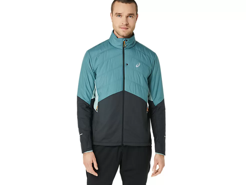 Flash Sale ASICS WINTER RUN JACKET Foggy Teal/Graphite Grey