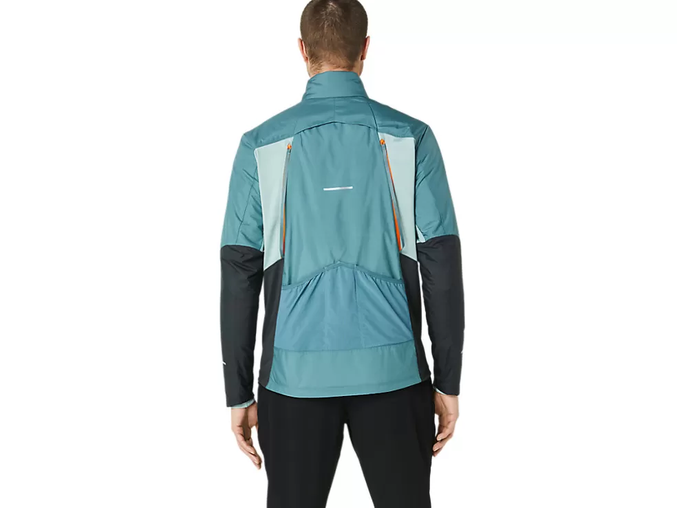 Flash Sale ASICS WINTER RUN JACKET Foggy Teal/Graphite Grey