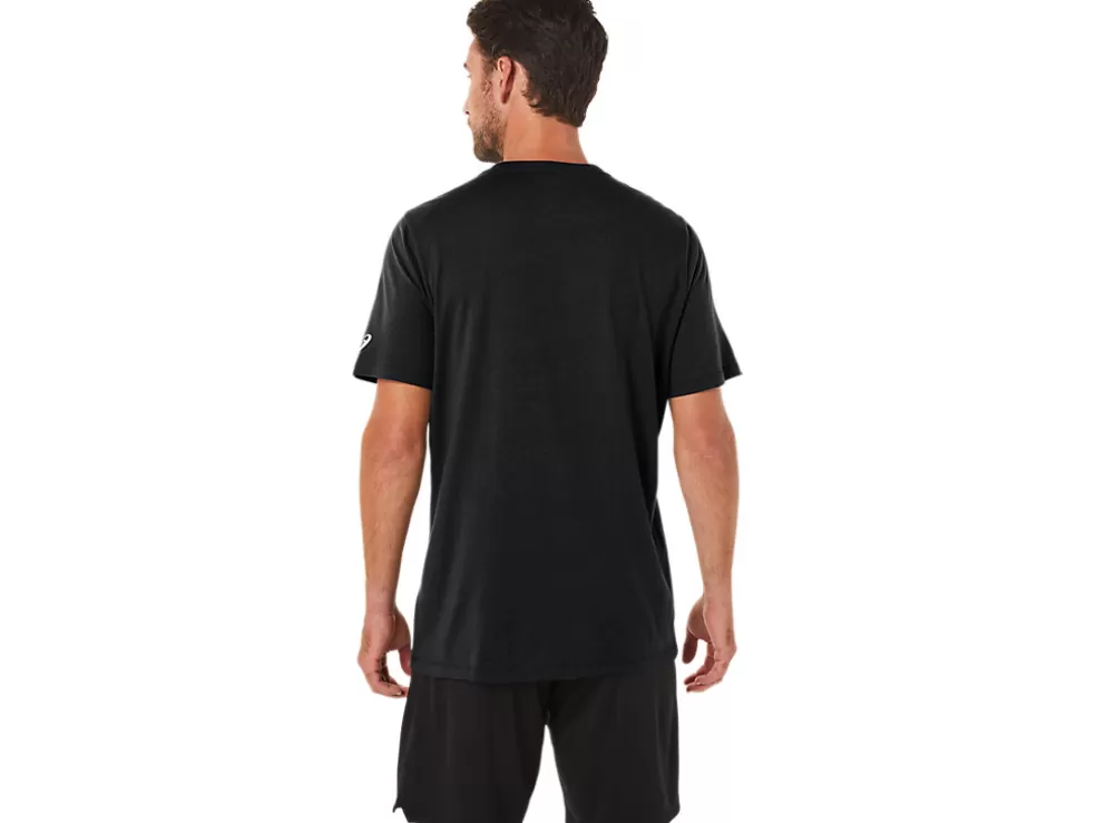 Fashion ASICS XG SHORT SLEEVE LOCKUP LOGO TEE Performance Black