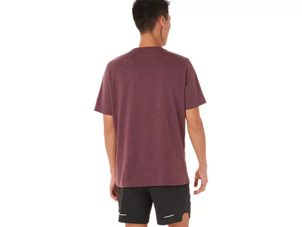 Online ASICS XG SHORT SLEEVE LOCKUP LOGO TEE Deep Mars Heather