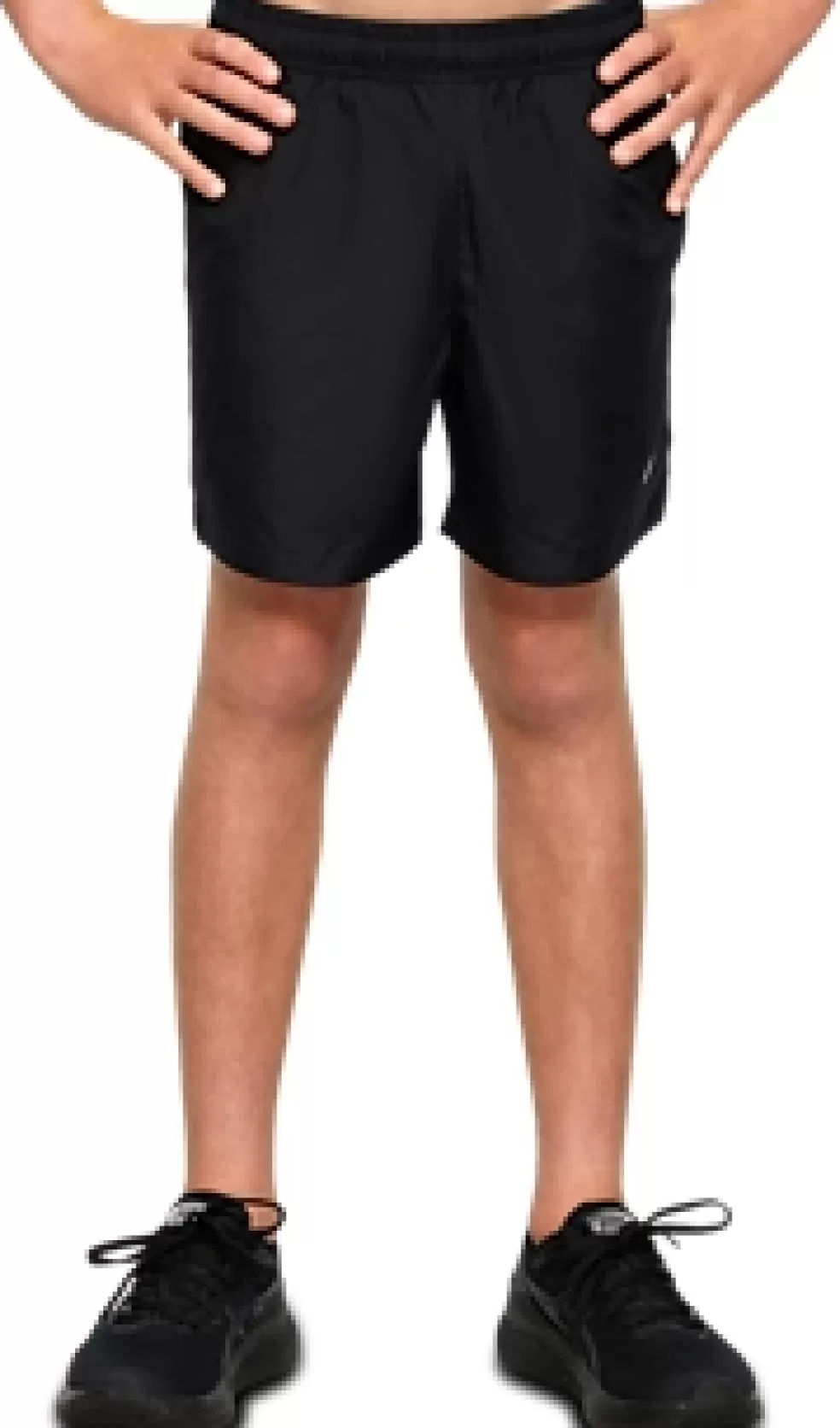 New ASICS YOUTH WOVEN SPORT SHORT Performance Black